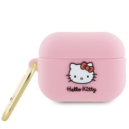 Hello Kitty 3D Kitty Head hoes voor Apple AirPods Pro 2, Roze