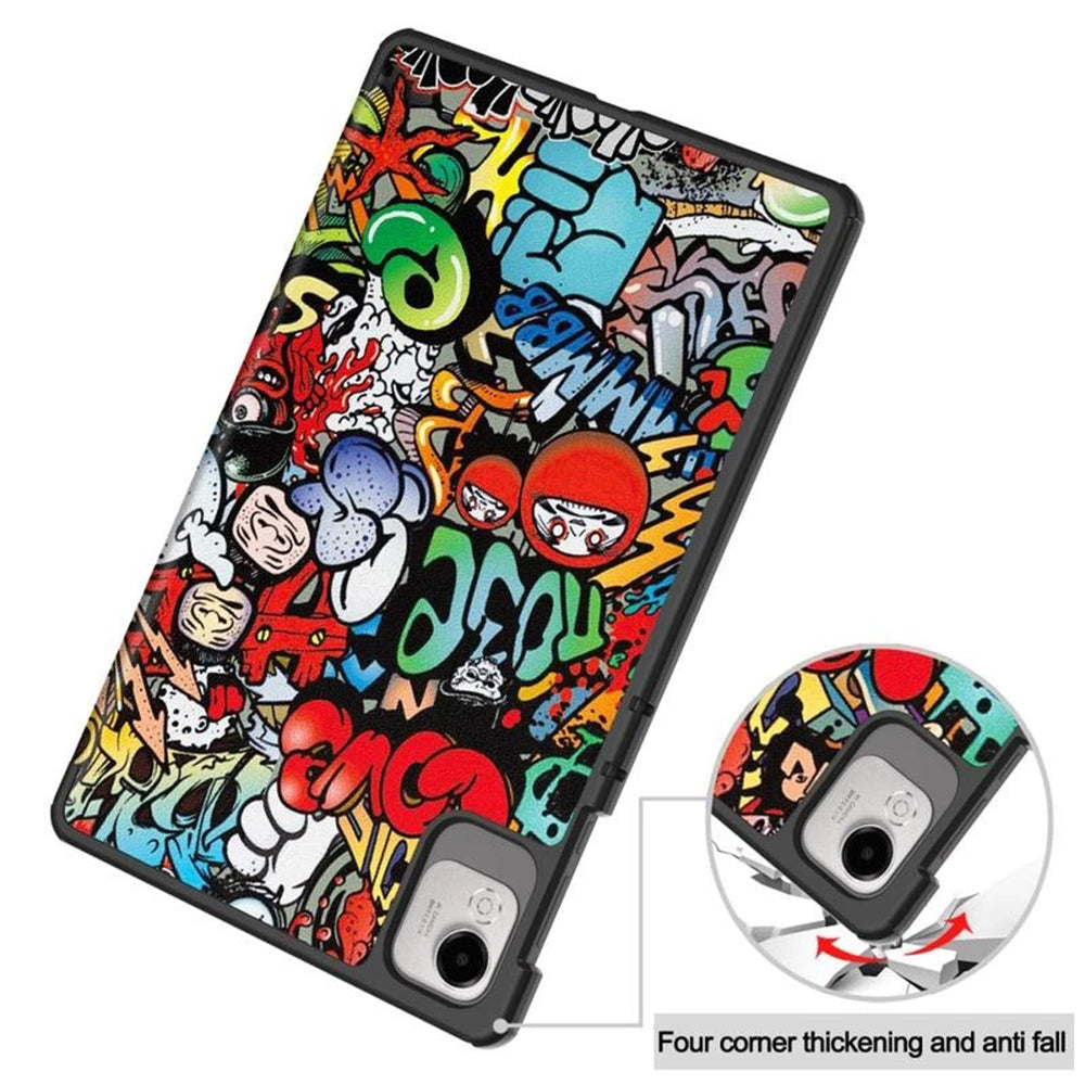 Hülle für Honor Pad X9a / X9 / X8 Pro, Techsuit, FoldPro Urban Vibe, Mehrfarbig