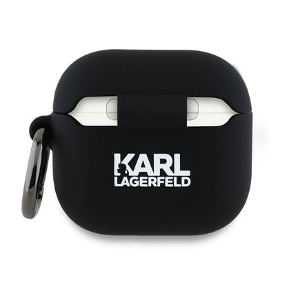 Karl Lagerfeld 3D Karl's Head hoes voor Apple AirPods 4, Zwart