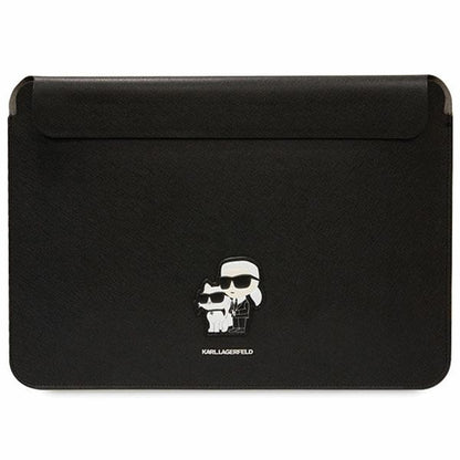 Karl Lagerfeld Saffiano hoes voor 14 inch laptop, Zwart