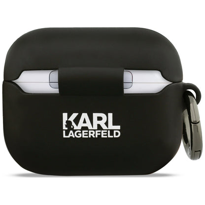 Karl Lagerfeld Silicone Choupette's Head 3D Case for Apple AirPods Pro 3, Black