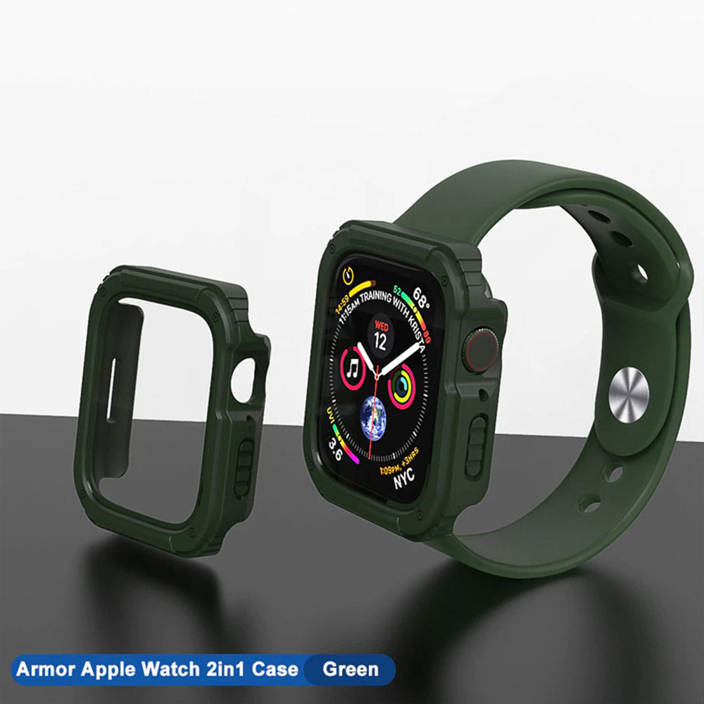Coque Lito Armor 360 pour Apple Watch 42mm Series, Vert