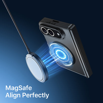 MagSafe-hoesje met scharnierbescherming voor Apple iPhone Duo, DUX DUCIS, Aimo, zwart