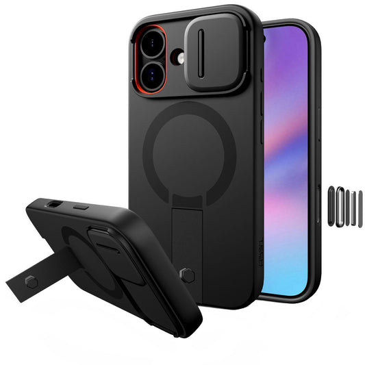 Étui MagSafe pour Apple iPhone 17, Tech-Protect, Kevlar Aura, Noir