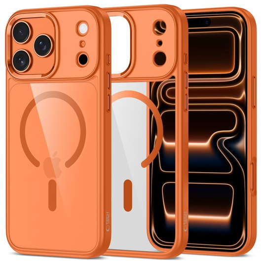 MagSafe hoesje voor Apple iPhone 17 Pro Max, Tech-Protect, Magmat, Oranje