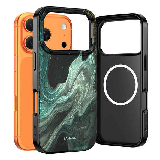 MagSafe hoesje voor Apple iPhone 17 Pro Max, Tech-Protect, Lamano Aura, Groen