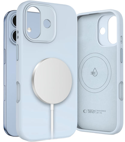 Coque MagSafe pour Apple iPhone 17, Tech-Protect, Uniq, Bleue