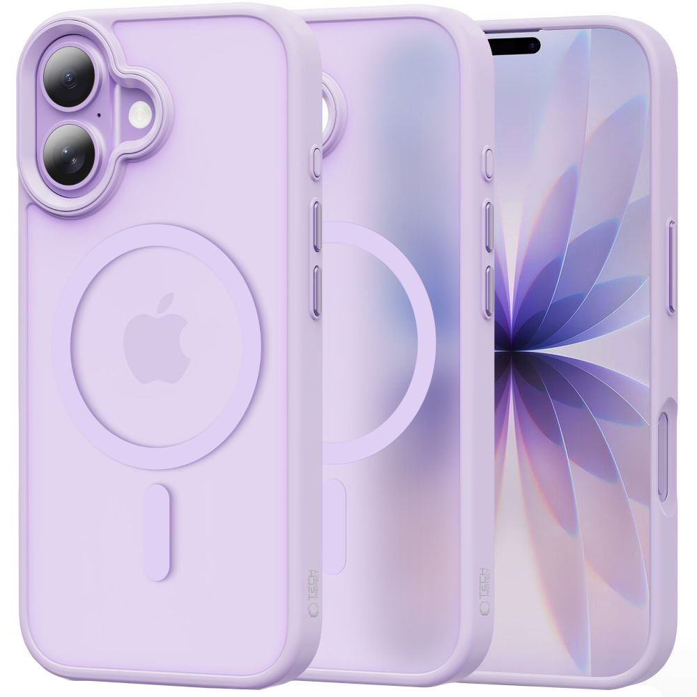 Étui MagSafe pour Apple iPhone 17, Tech-Protect, Magmat, Violet Mat