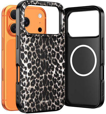 Étui MagSafe pour Apple iPhone 17 Pro, Tech-Protect, Lamano Leopard, Noir