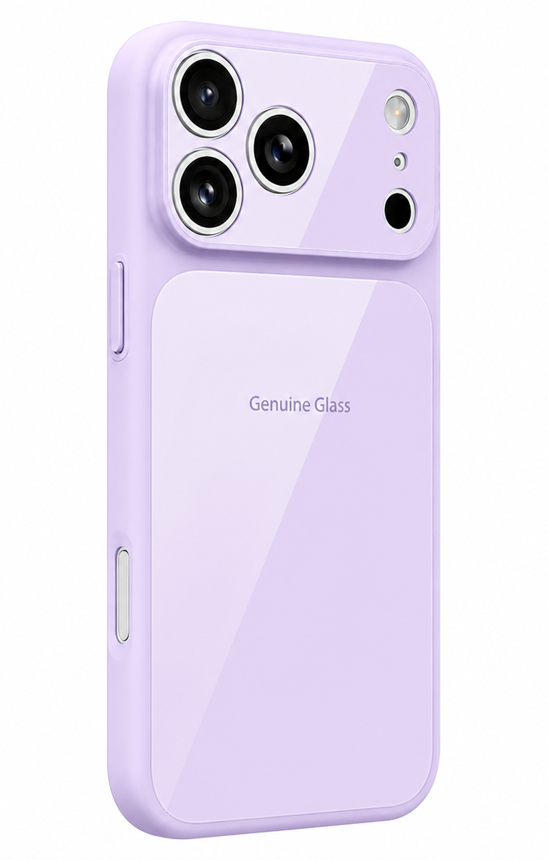 Coque MagSafe pour Apple iPhone 17, OEM, Verre Authentique, Violet