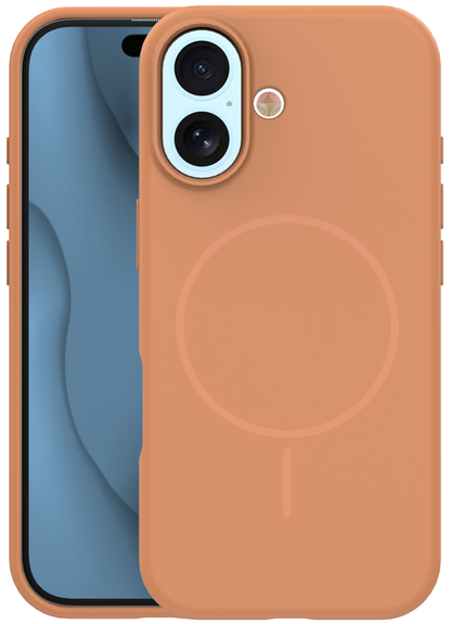MagSafe-hoesje voor Apple iPhone 17, OEM, Silicone Thin, Oranje