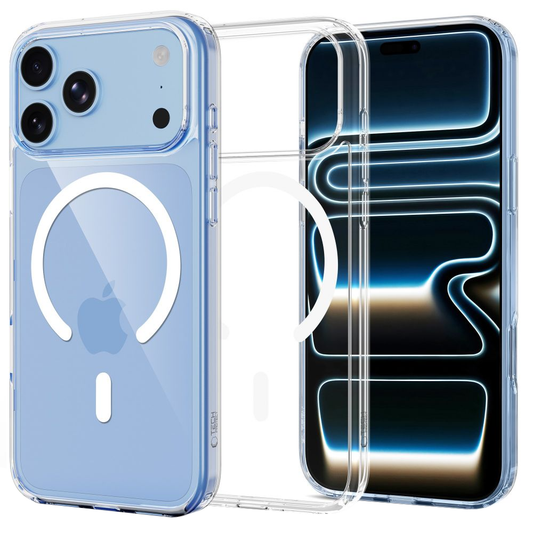 MagSafe-hoesje voor Apple iPhone 18 Pro / 17 Pro, Tech-Protect, Flexair Hybrid, Transparant