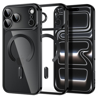Coque MagSafe pour Apple iPhone 18 Pro / 17 Pro, Tech-Protect, Magflex, Noir Satiné