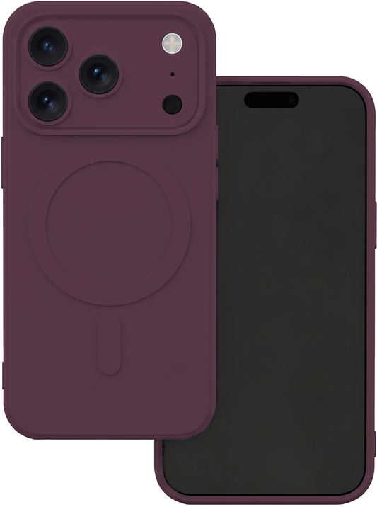 MagSafe-hoesje voor Apple iPhone 18 Pro / 17 Pro, OEM, Simple Color Mag, Bordeaux