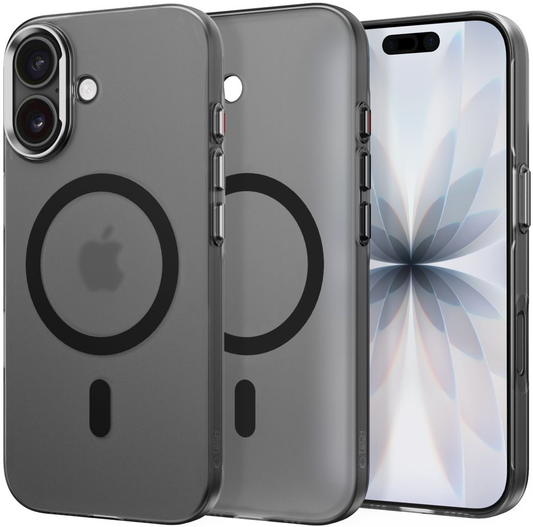 Coque MagSafe pour Apple iPhone 17, Tech-Protect, MagZero, Noir Mat