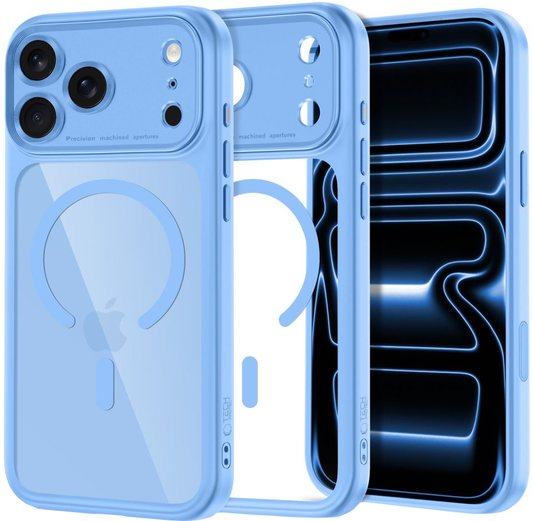 Coque MagSafe pour Apple iPhone 18 Pro Max / 17 Pro Max, Tech-Protect, MagPeak CC, Bleu