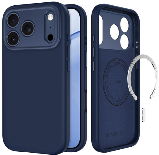 MagSafe-hoes voor Apple iPhone 18 Pro Max / 17 Pro Max, Tech-Protect, Uniq CC, Marineblauw