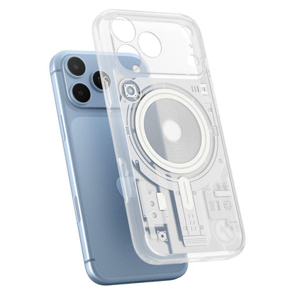 MagSafe-hoesje voor Apple iPhone 18 Pro / 17 Pro, Spigen, C11 Ultra Hybrid MagFit Element, wit ACS12308