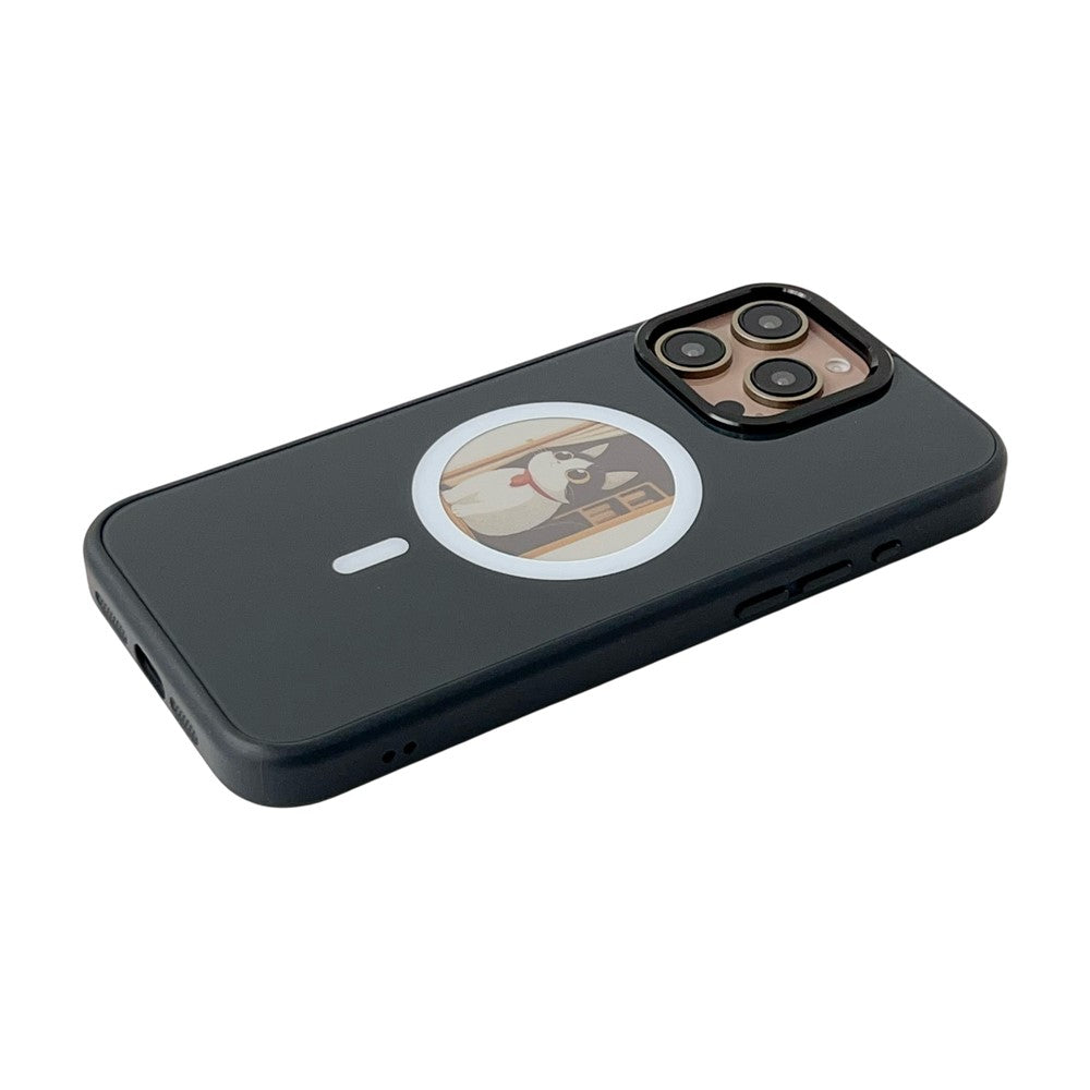 MagSafe-hoesje voor Apple iPhone 16 Pro, OEM, Round Screen Smart E-Ink, Zwart
