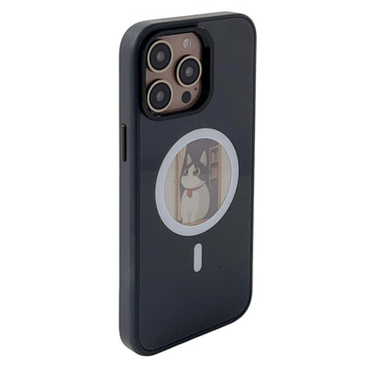 MagSafe-hoesje voor Apple iPhone 16 Pro, OEM, Round Screen Smart E-Ink, Zwart