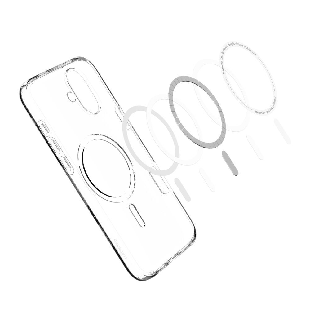 MagSafe-hoes voor Apple iPhone 16 Plus, Spigen, Liquid Crystal, Transparant ACS08388