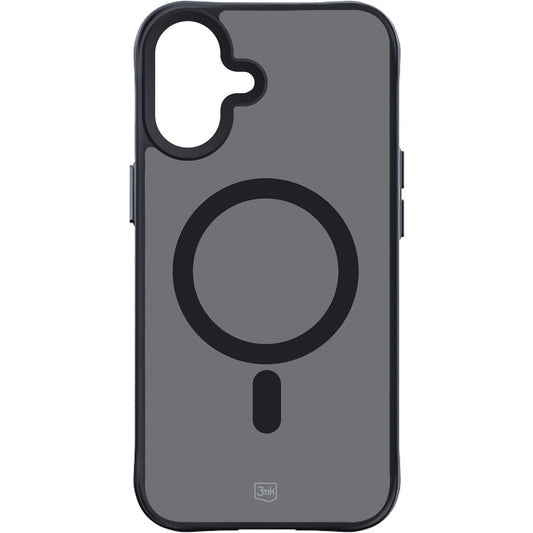 Coque MagSafe pour Apple iPhone 16, 3MK, Smoke MagCase, Noire