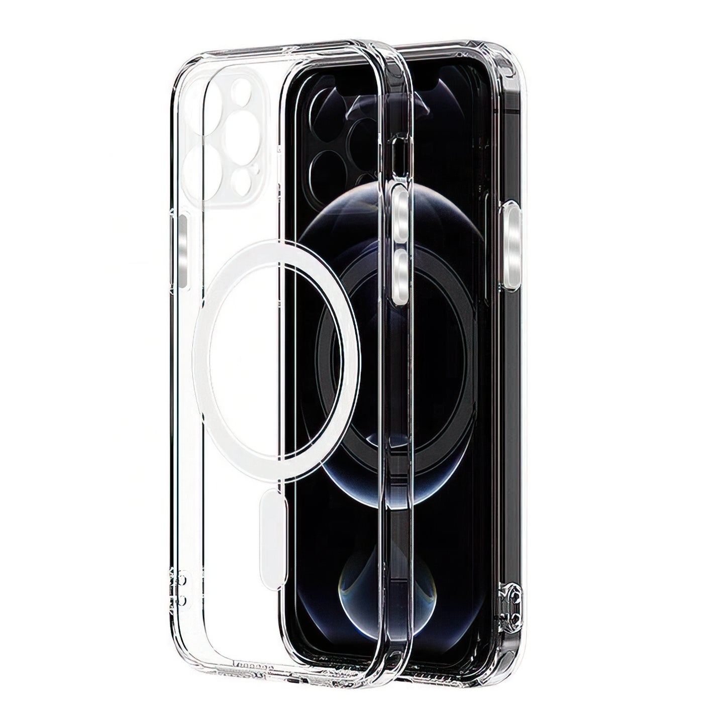 Coque MagSafe pour Apple iPhone 16 Pro, OEM, Transparente avec Protection de l'Appareil Photo, Transparente