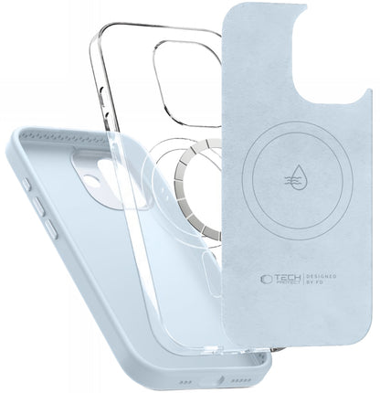 Coque MagSafe pour Apple iPhone 17, Tech-Protect, Uniq, Bleue