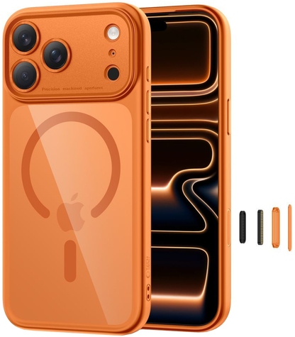 Étui MagSafe pour Apple iPhone 17 Pro, Tech-Protect, MagPeak, Orange