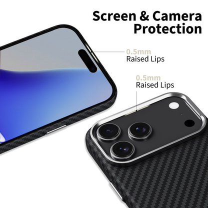 MagSafe Hülle für Apple iPhone 17 Pro, Tech-Protect, Ion Carbon, Schwarz