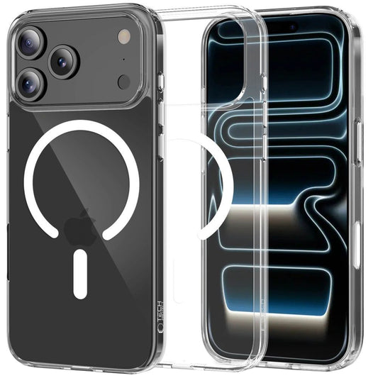 MagSafe Hülle für Apple iPhone 17 Pro Max, Tech-Protect, Flexair Hybrid CC, Transparent