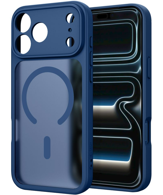 MagSafe-Hülle für Apple iPhone 18 Pro Max / 17 Pro Max, Tech-Protect, BasicMag, Mattes Marineblau