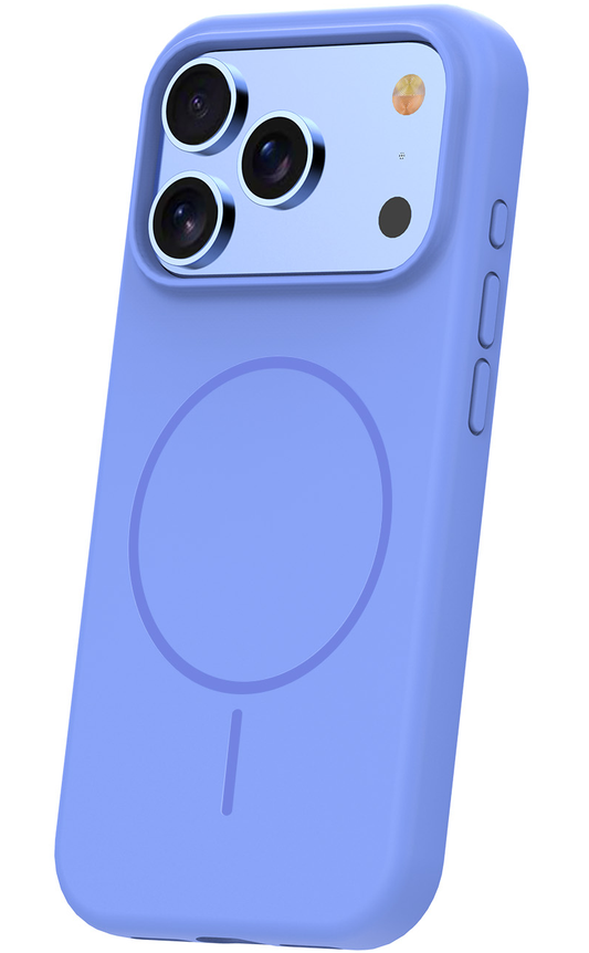 MagSafe-Hülle für Apple iPhone 18 Pro Max / 17 Pro Max, OEM, dünn aus Silikon, blau