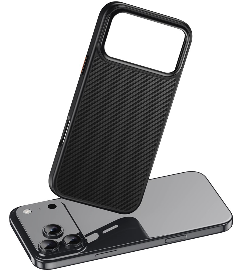 MagSafe-Hülle für Apple iPhone 18 Pro Max / 17 Pro Max, OEM, Carbon, Schwarz