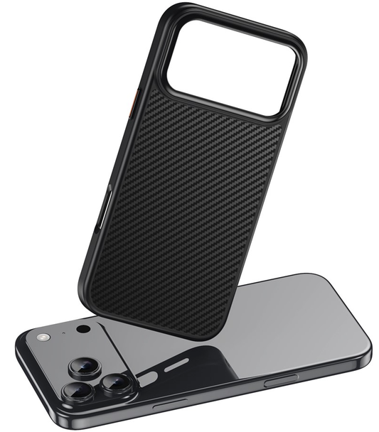 MagSafe-hoesje voor Apple iPhone 18 Pro Max / 17 Pro Max, OEM, Carbon, Zwart