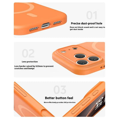 MagSafe-hoesje voor Apple iPhone 17 Pro, OEM, vloeibaar siliconen, turquoise