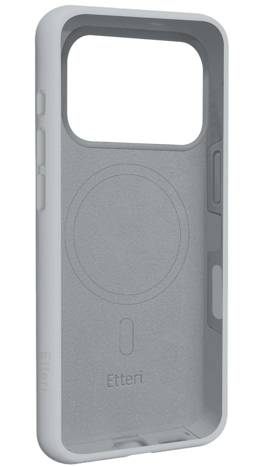 MagSafe-hoesje voor Apple iPhone 18 Pro Max / 17 Pro Max, Etteri, Silicone Mag, Grijs