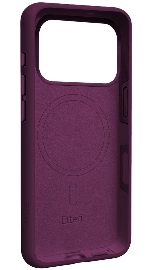 MagSafe-hoesje voor Apple iPhone 18 Pro Max / 17 Pro Max, Etteri, Silicone Mag, Bordeaux