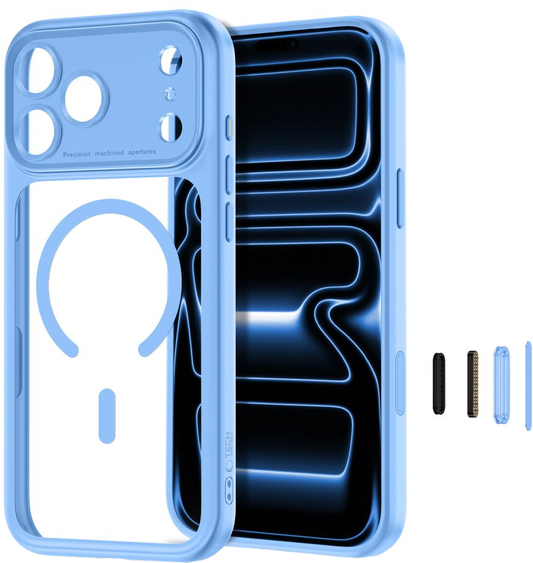 Coque MagSafe pour Apple iPhone 18 Pro Max / 17 Pro Max, Tech-Protect, MagPeak CC, Bleu
