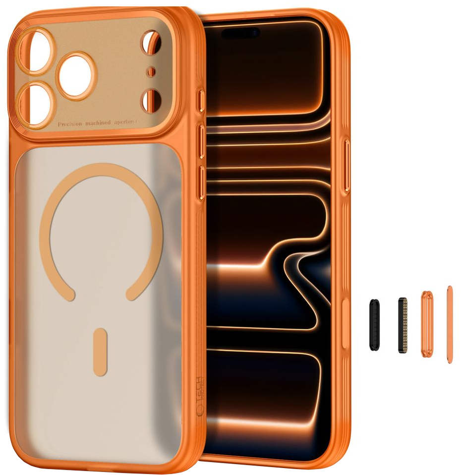 MagSafe-Hülle für Apple iPhone 18 Pro Max / 17 Pro Max, Tech-Protect, MagPrime CC, Matt Orange