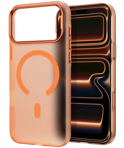 Coque MagSafe pour Apple iPhone 18 Pro Max / 17 Pro Max, Tech-Protect, MagZero, Orange Mat