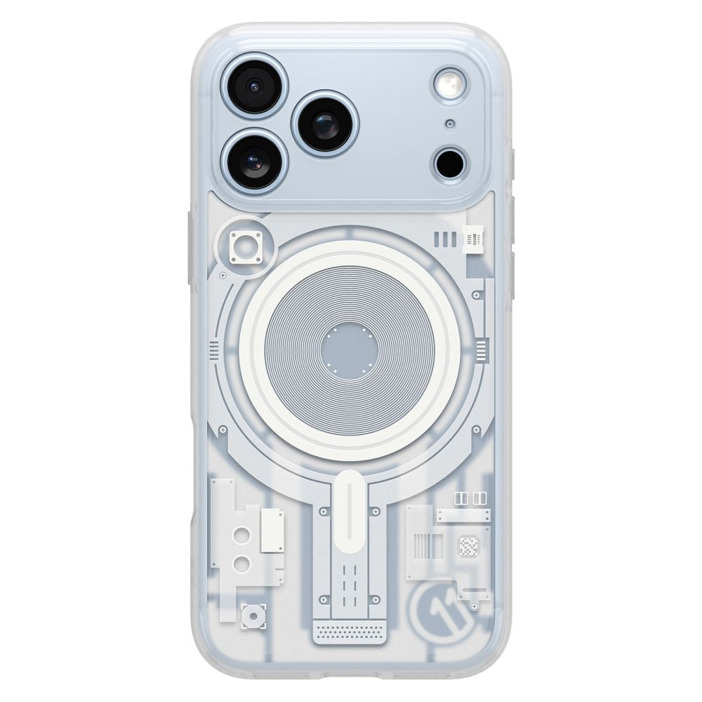 MagSafe-hoesje voor Apple iPhone 18 Pro / 17 Pro, Spigen, C11 Ultra Hybrid MagFit Element, wit ACS12308