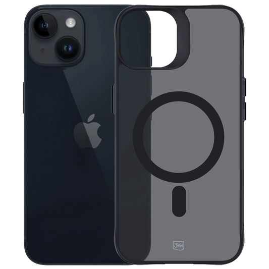 Coque MagSafe pour Apple iPhone 14 / 13, 3MK, Smoke MagCase, Noire