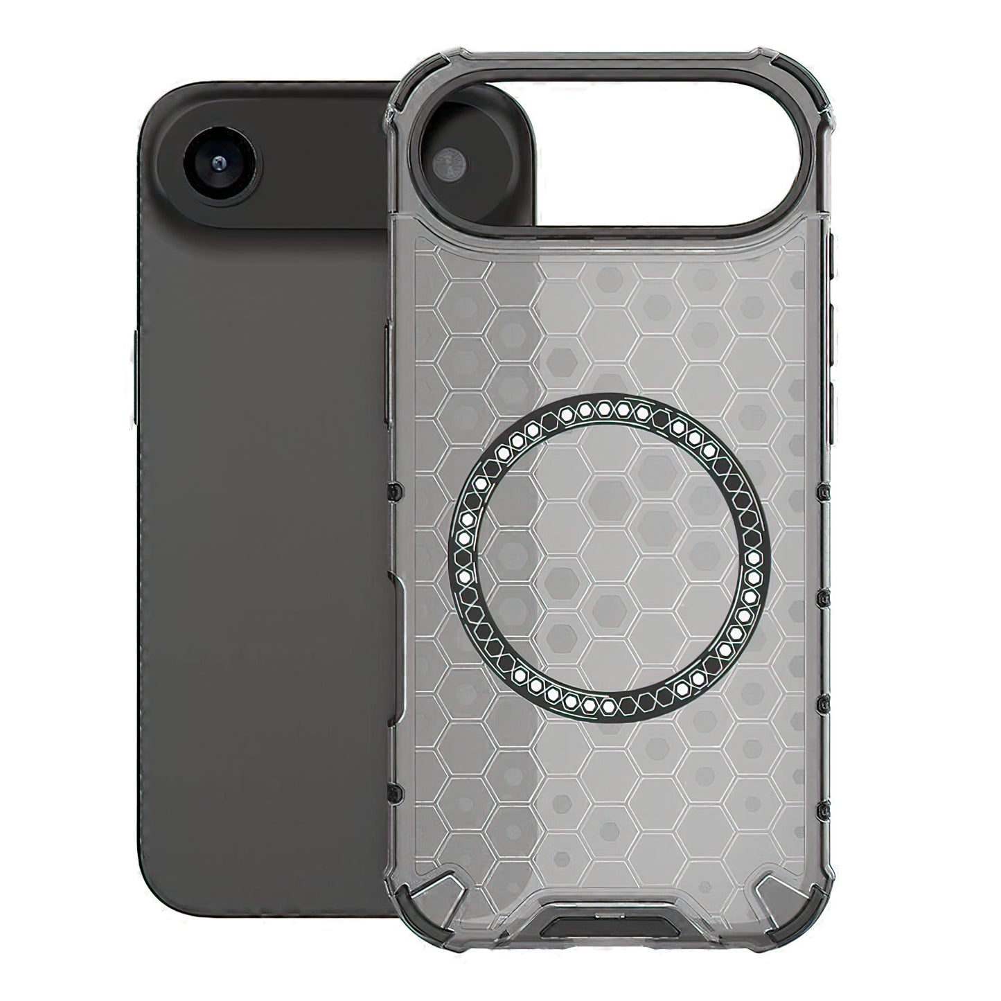 MagSafe Hülle für Apple iPhone 17 Air, Techsuit, HoneyComb Shield, Schwarz
