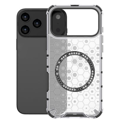 Coque MagSafe pour Apple iPhone 17 Pro, Techsuit, HoneyComb Shield, Blanche