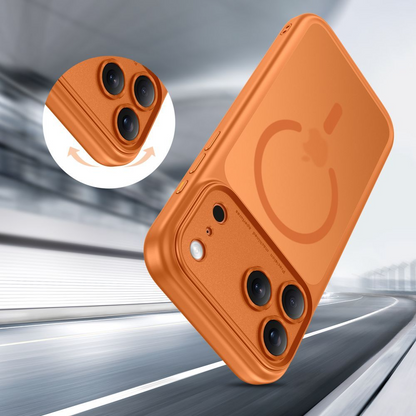 Coque MagSafe pour Apple iPhone 17 Pro, Tech-Protect, MagPeak, Orange Mat