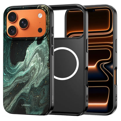 Coque MagSafe pour Apple iPhone 17 Pro Max, Tech-Protect, Lamano Aura, Vert
