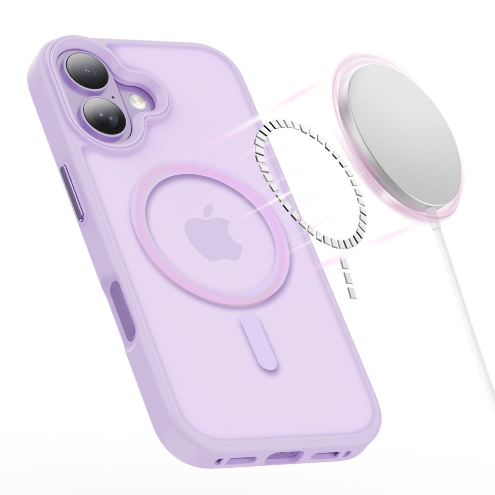 Étui MagSafe pour Apple iPhone 17, Tech-Protect, Magmat, Violet Mat