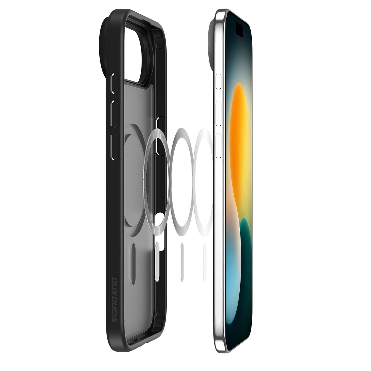 MagSafe hoesje voor Apple iPhone 17 Air, DUX DUCIS, Yind, Zwart