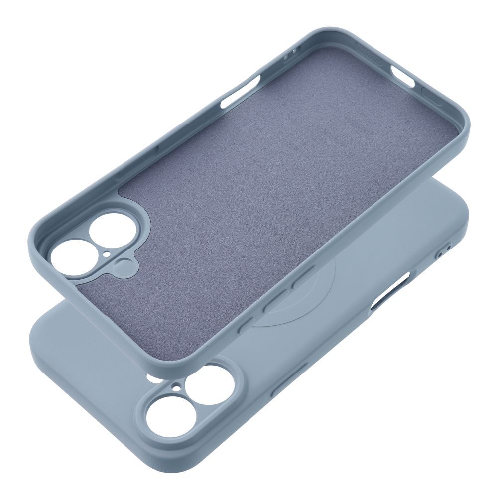 MagSafe-hoesje voor Apple iPhone 17e / 16e, OEM, Silicone Mag, Blauw